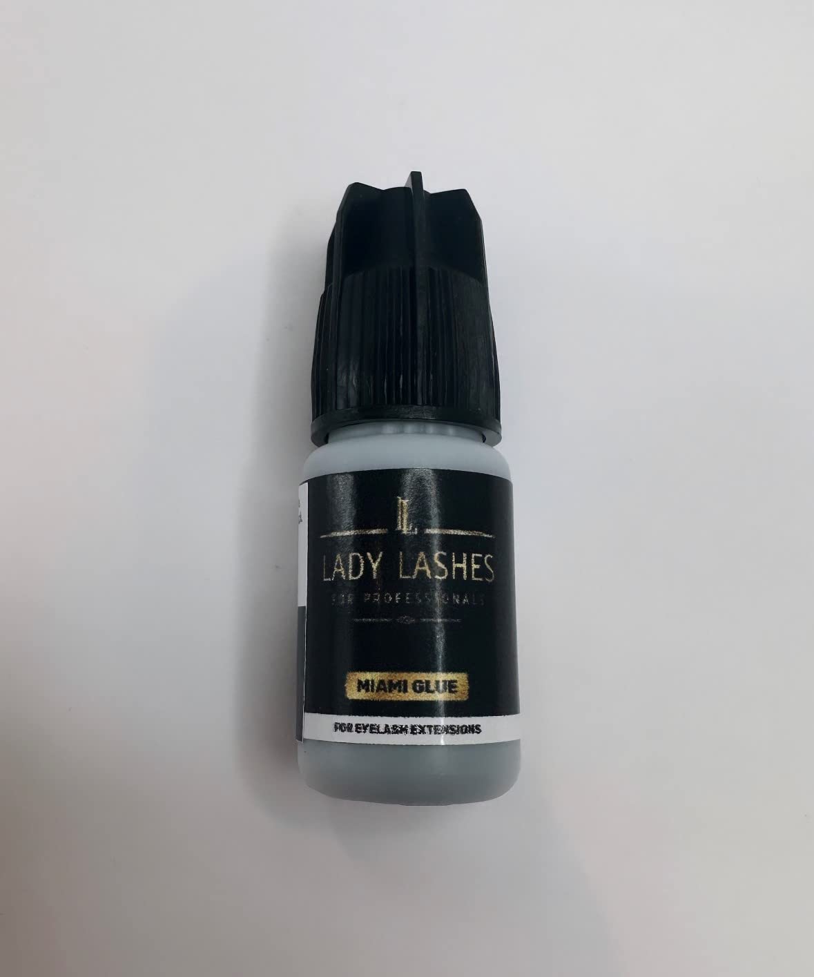 MIAMI GLUE Lady Lashes Eyelash Extension Adhesive - 3g Individual Lash Glue, Quick Drying in 1 Second, Strong Hold - Perfect for Professional Salon & Home Lash Extensions