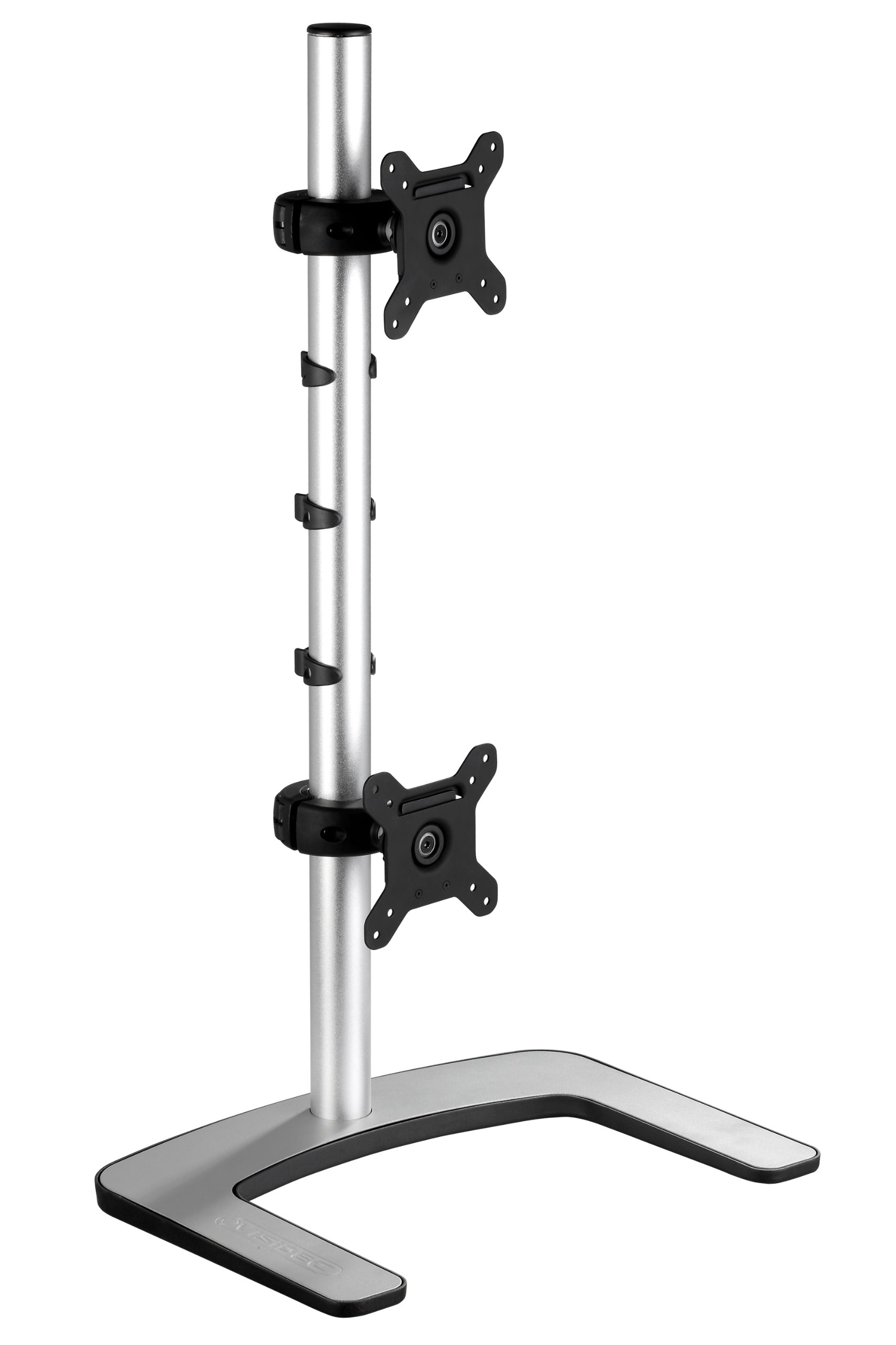 ATDEC VFS-DV Visidec Freestanding Dual Vertical Monitor Stand for 16-24 Inch Screens - Perfect for Home Office, Gaming Setup & Workspace Organization