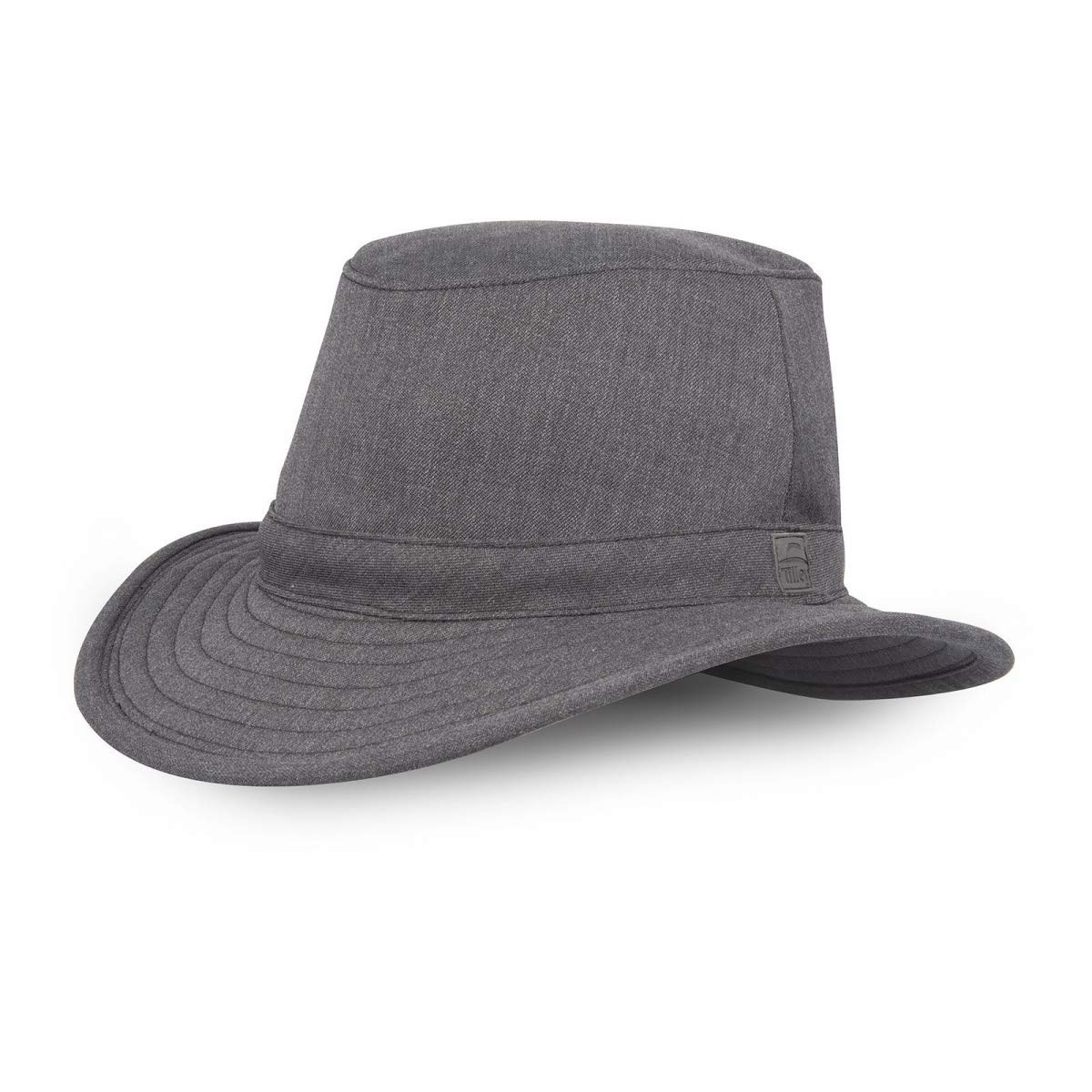 Tilley TW107 Waterproof Uptown Fedora Hat for Men & Women - Charcoal Gray, Size 7 1/2 - Warm Winter Hat for Outdoor Activities, Travel & Fashion