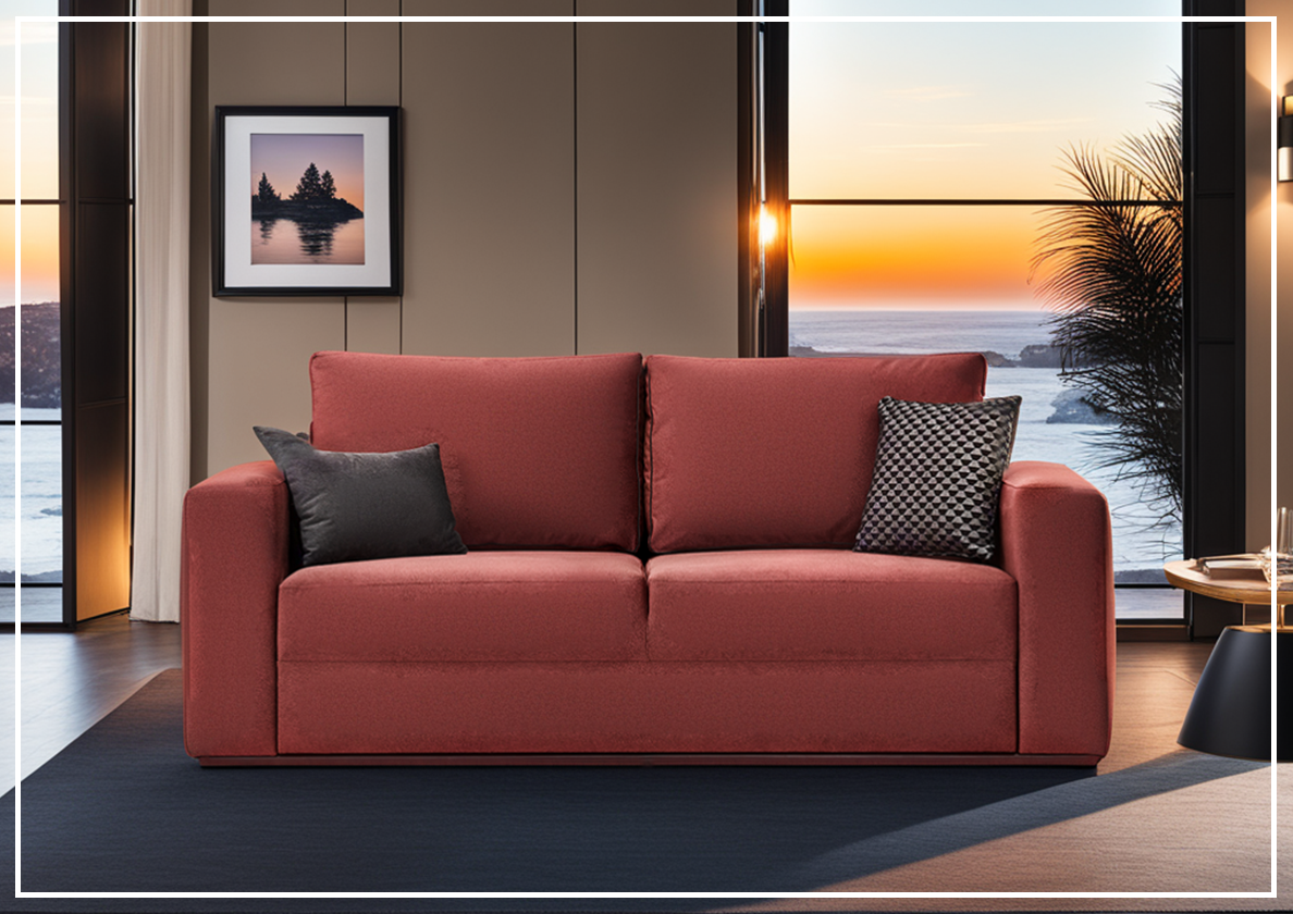 Enza Home Carino 3-Seater Full XL Convertible Sofa Bed with Hidden Storage | Modern Sleeper Sofa for Small Spaces, Guest Room & Apartment Living