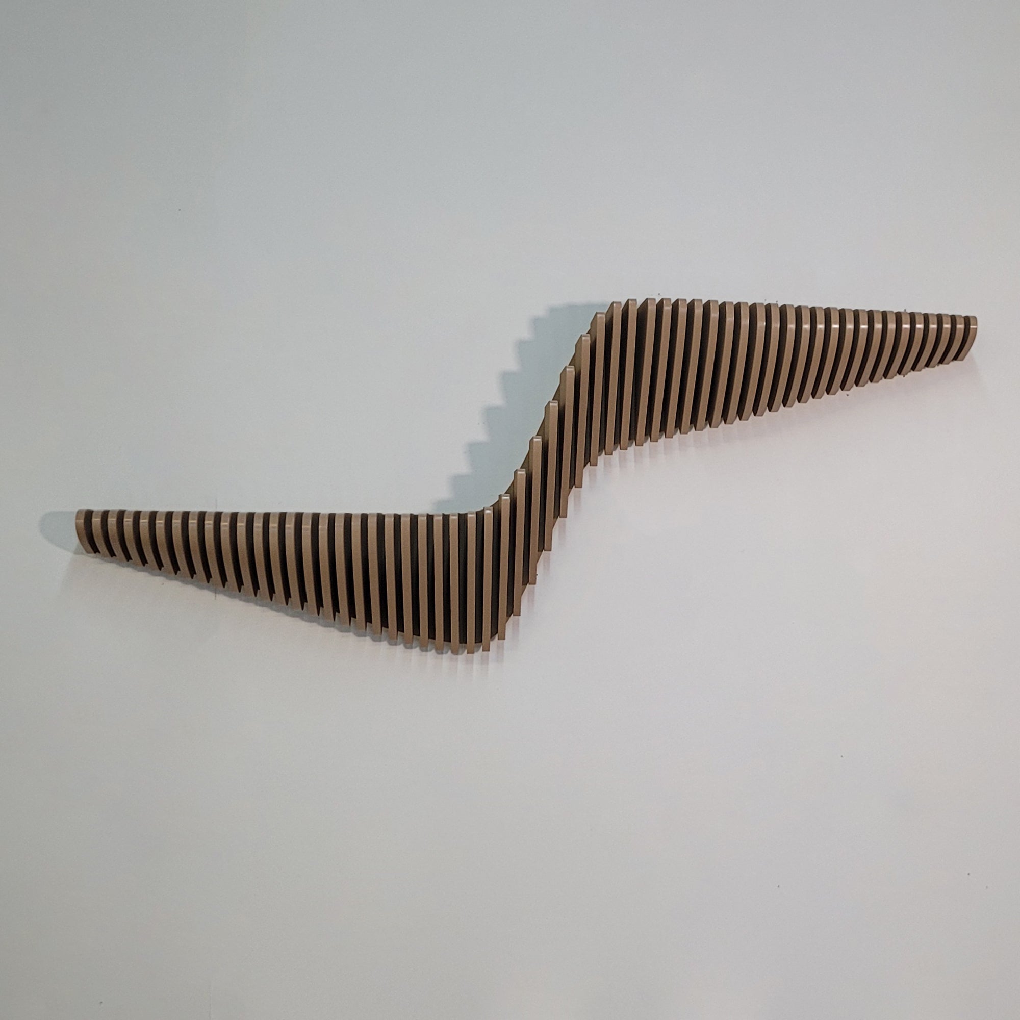 Modern Floating Wall Shelf for Living Room - Parametric Wall Decor Shelf - Perfect for Displaying Books, Plants & Home Decor Accessories