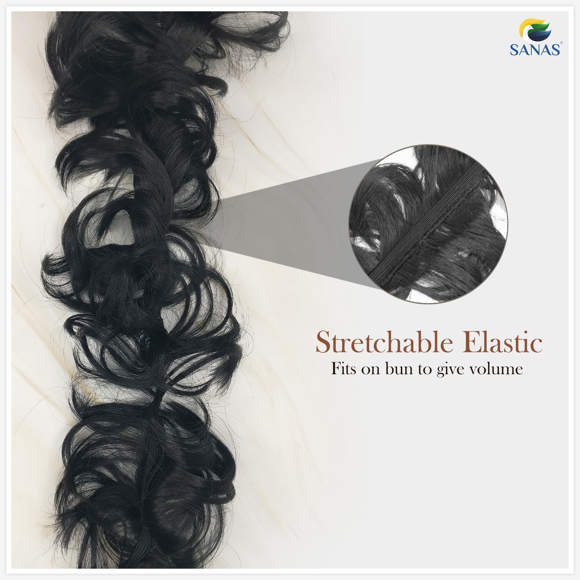Premium 1-Piece Real Human Hair Extensions for Women - Clip-In Black Hair Extensions for Length & Volume - Perfect for Parties, Weddings & Everyday Styling