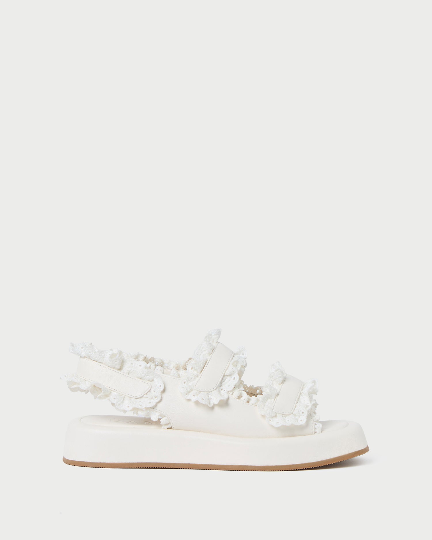 Blaise Women's White Leather Platform Sandals - Comfortable High Heel Summer Shoes for Casual Outings & Beach Vacations