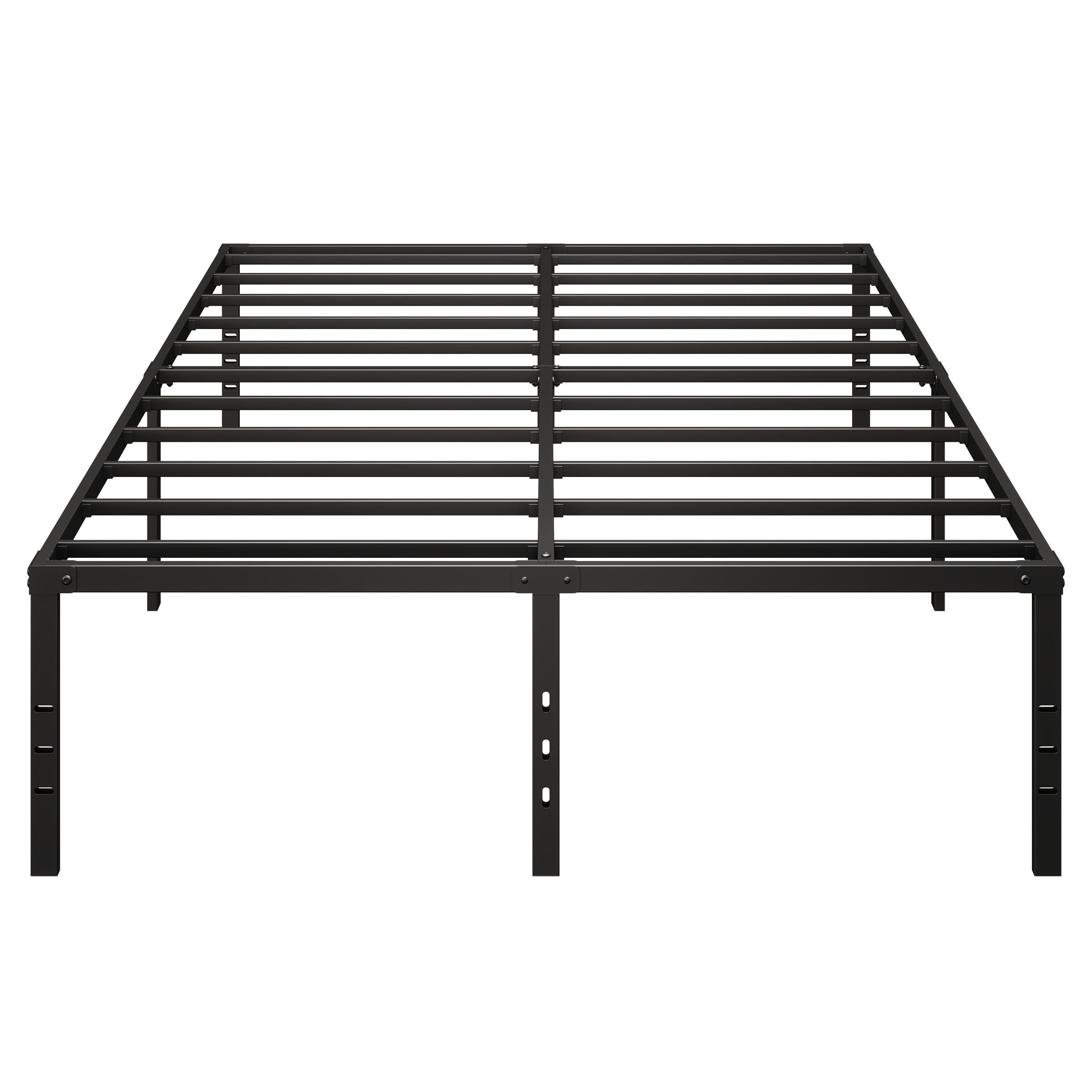 King Size Bed Frame - 18 Inch Heavy Duty Metal Platform with Storage, Sturdy Steel Support Holds 2500 lbs, No Box Spring Needed, Noise Free & Non-Slip, Black - Perfect for Master Bedrooms, Guest Rooms & Small Spaces