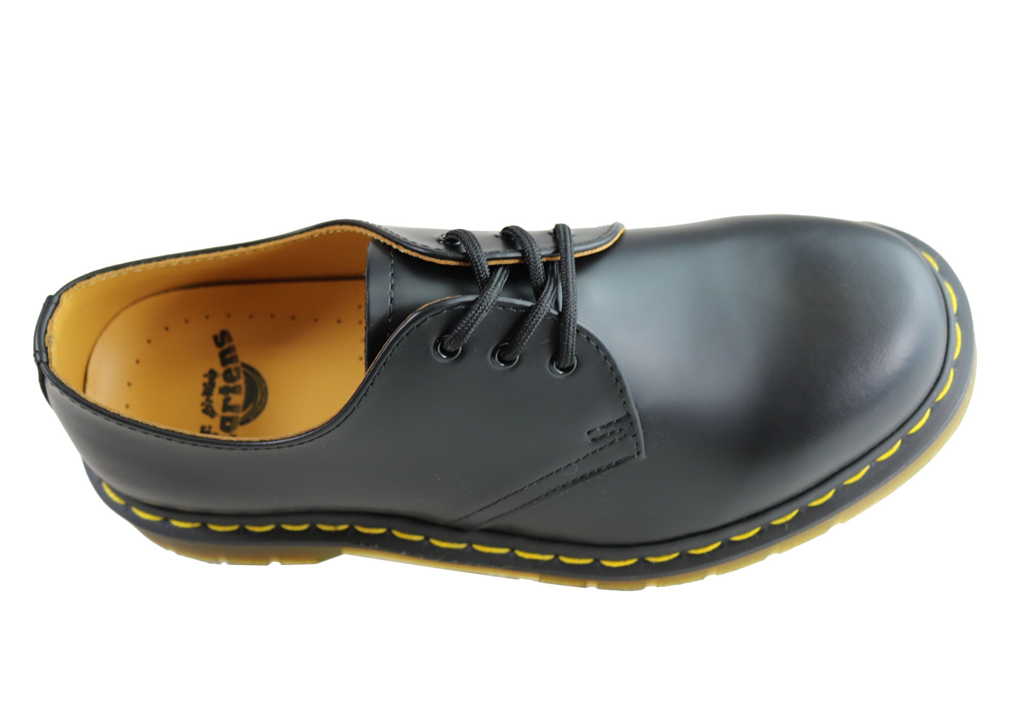 Dr. Martens 1461 Classic Black Smooth Leather Lace-Up Shoes - Unisex Comfort for Everyday Wear, Office & Casual Outfits