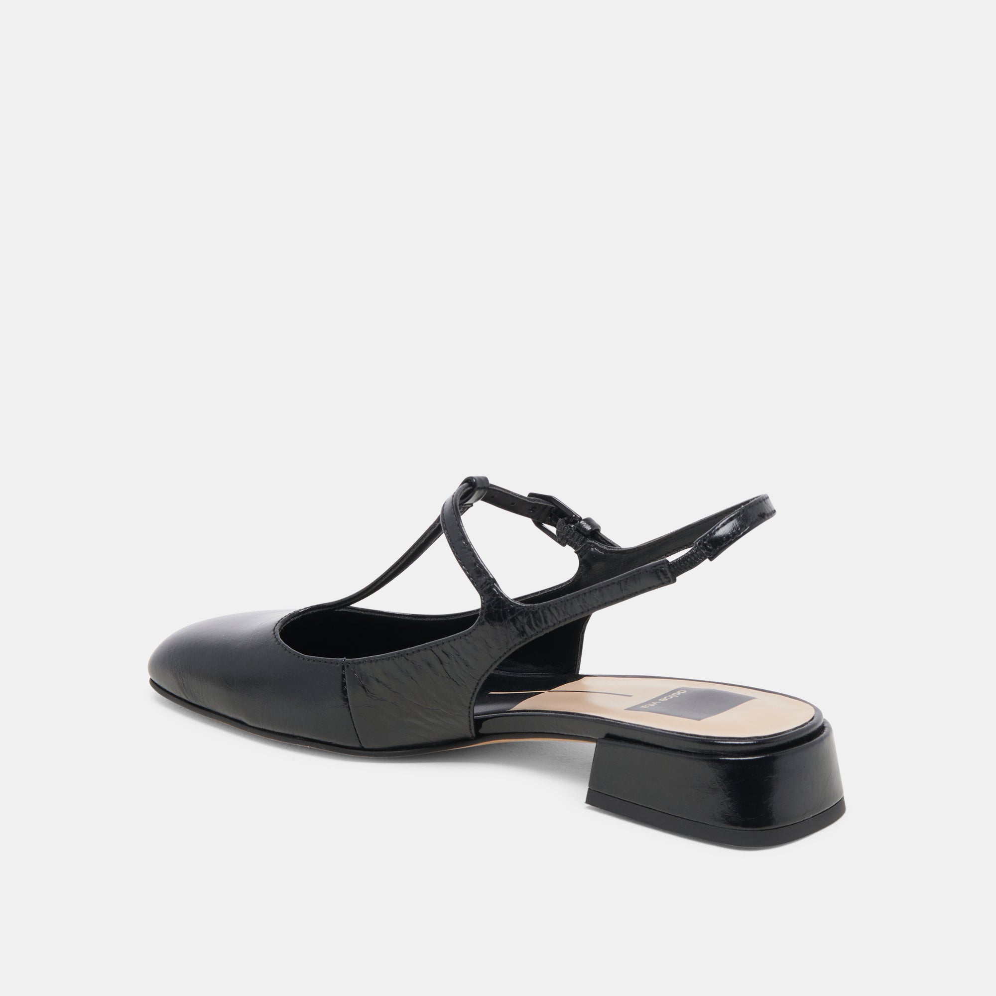 DEIDRA FLATS - Midnight Crinkle Patent Leather Women's Shoes - Comfortable & Stylish for Work, Casual & Evening Wear | re:vita