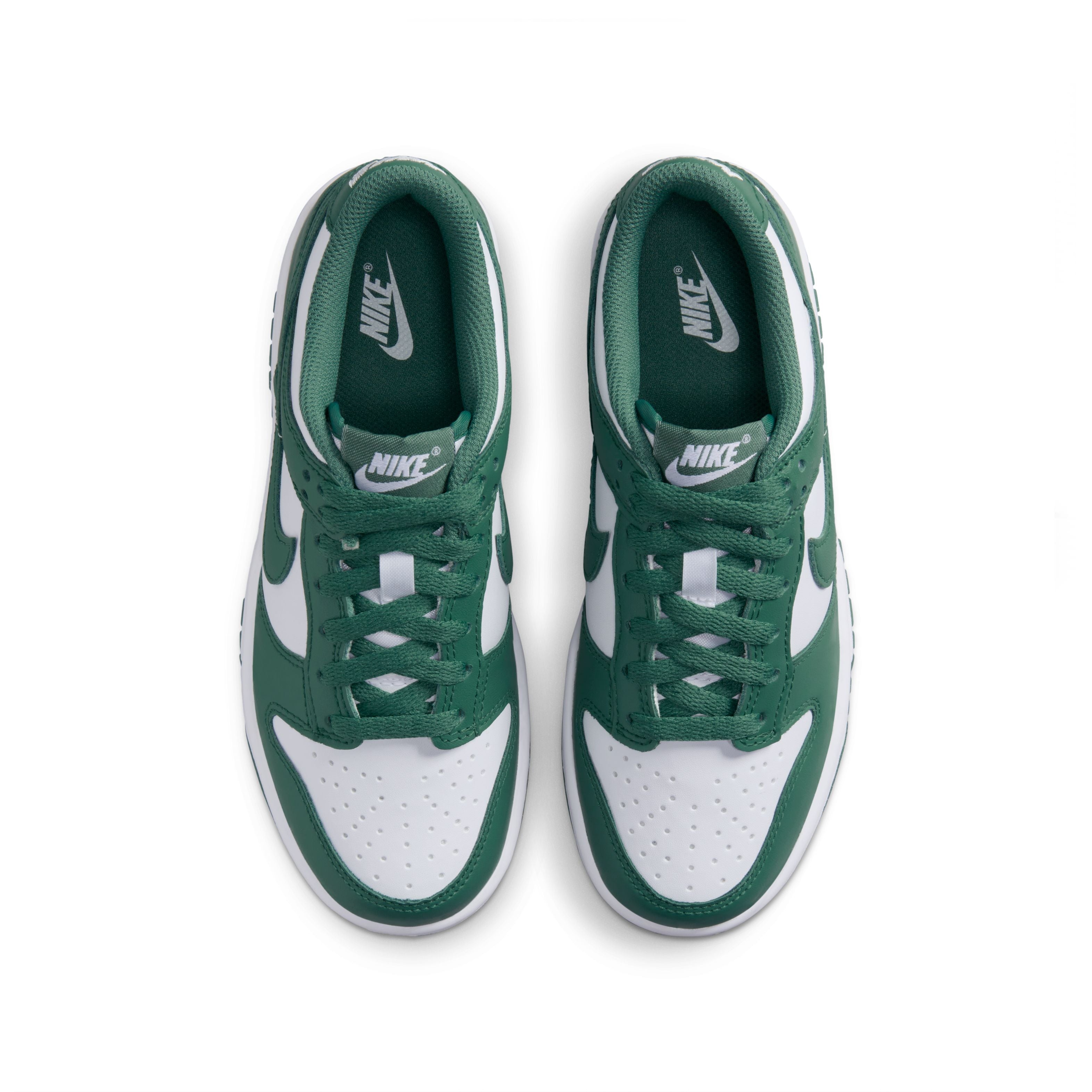 Nike Kids Dunk Low 'Spruce Green' Sneakers - Lightweight Basketball Shoes for Boys & Girls - Perfect for School, Sports & Casual Wear