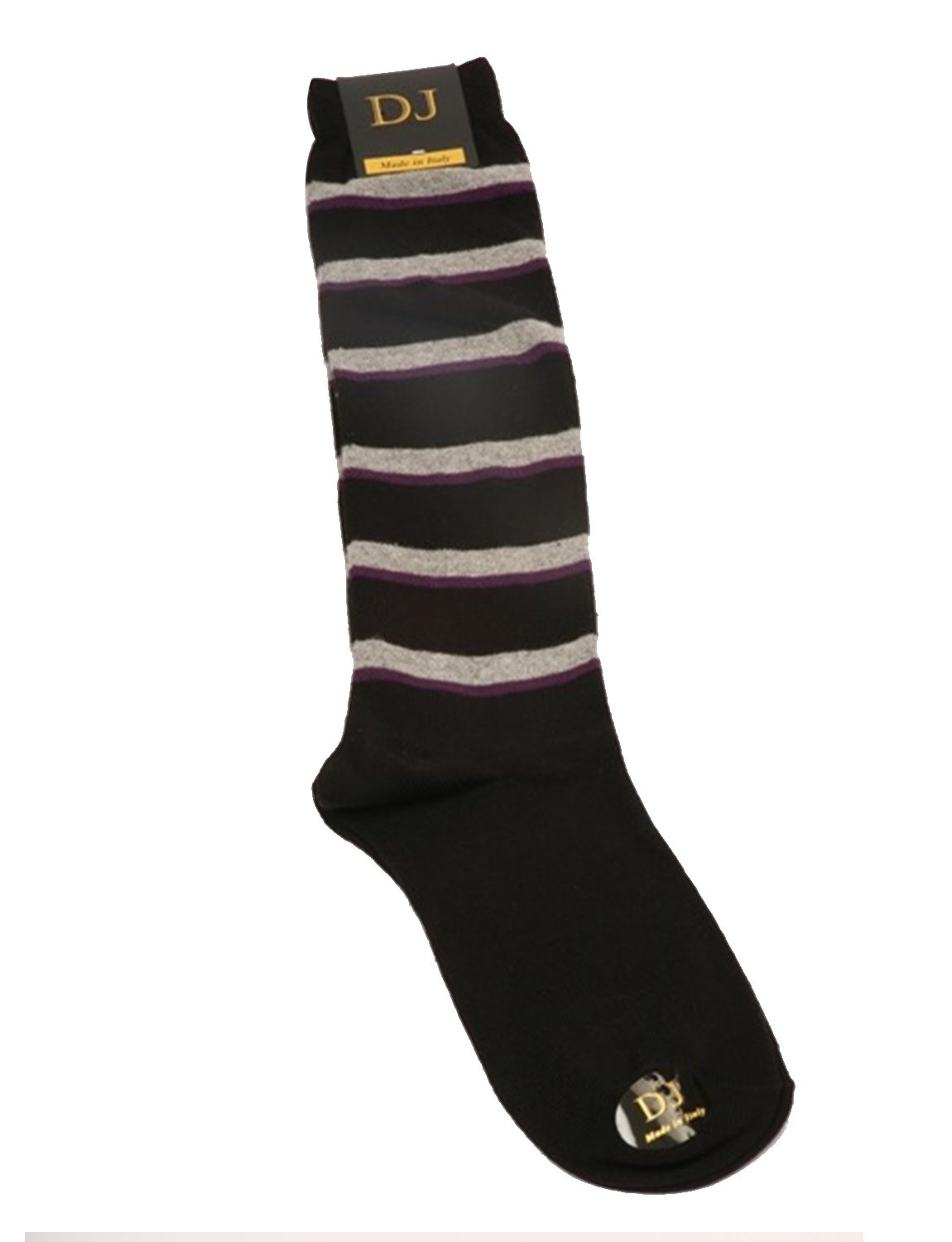Stylish Men's Striped Socks - DJ Block Design for UK 5-11, EU 39-46, US 7-12 - Perfect for Casual Wear, Dance Parties & Everyday Comfort