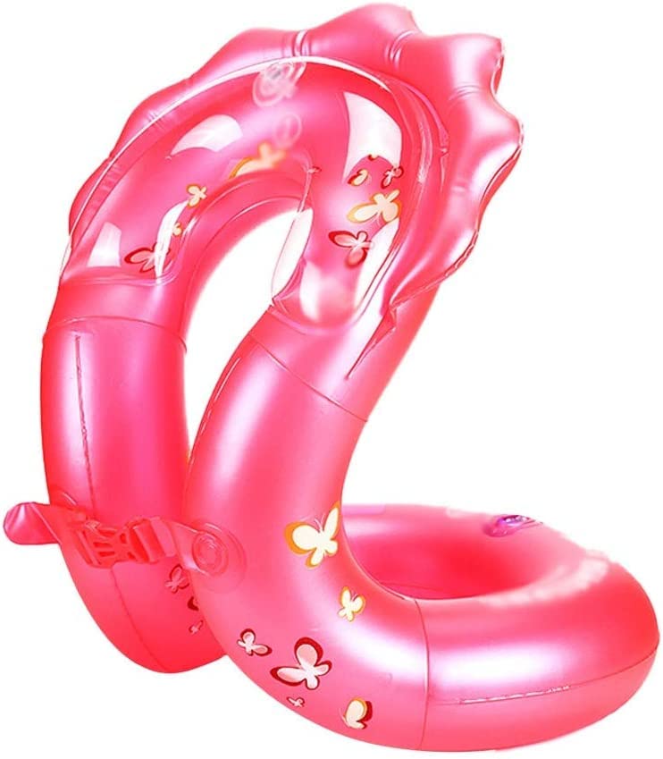 **Inflatable Pool Float for Adults & Kids - Thickened Swim Buoy for Beginners, Underarm Floaties (Pink, Medium) - Perfect for Swimming Lessons, Water Safety & Relaxation**