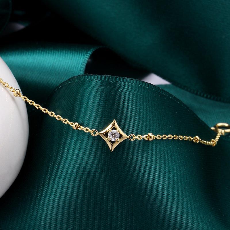 Elegant Diamond Bead Chain Bracelet for Women - Perfect for Parties, Weddings & Everyday Wear