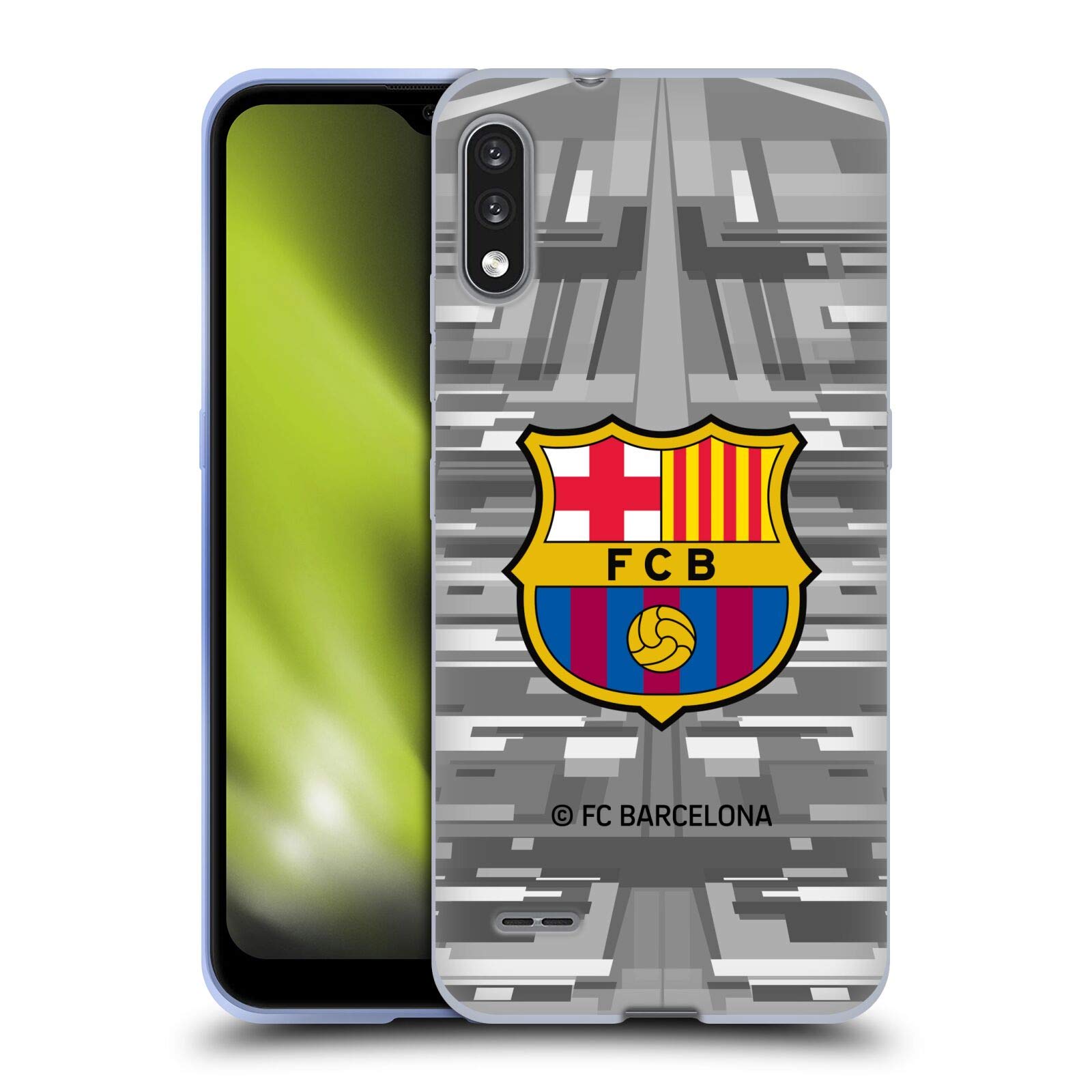Head Case Designs FC Barcelona 2019/20 Away Goalkeeper Crest Gel Case for LG K22 - Durable Protection for Soccer Fans & Travel