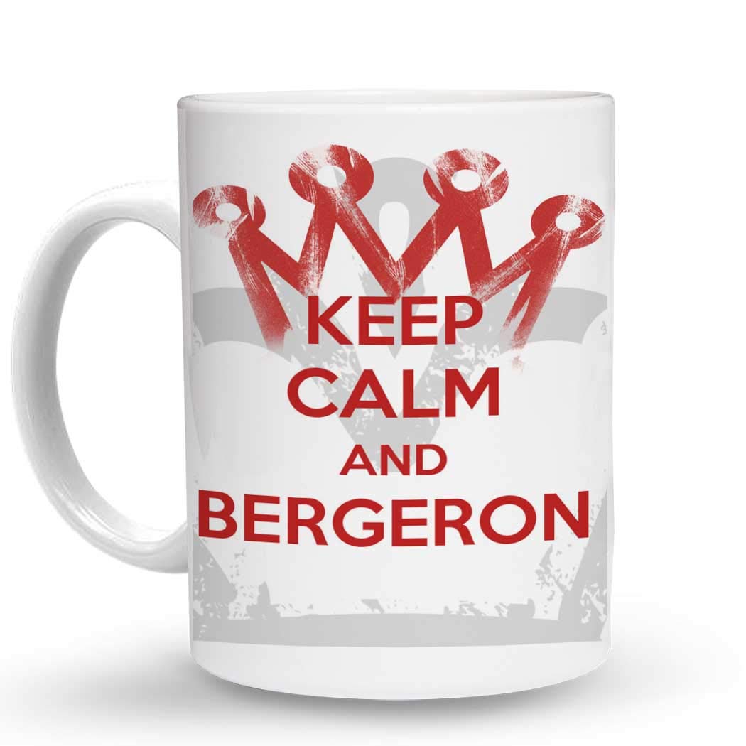 Makoroni - KEEP CALM AND BERGERON - 11 Oz Ceramic Coffee Mug, Unique Funny Tea Cup for Office, Home & Gifts - Perfect for Morning Coffee, Tea Break or Desk Decor