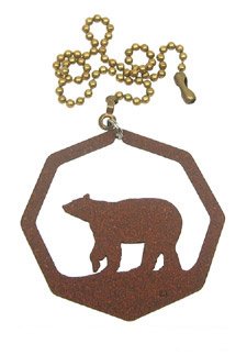 Bear Ornament Fan Pull - Handmade Decor for Home & Gifts