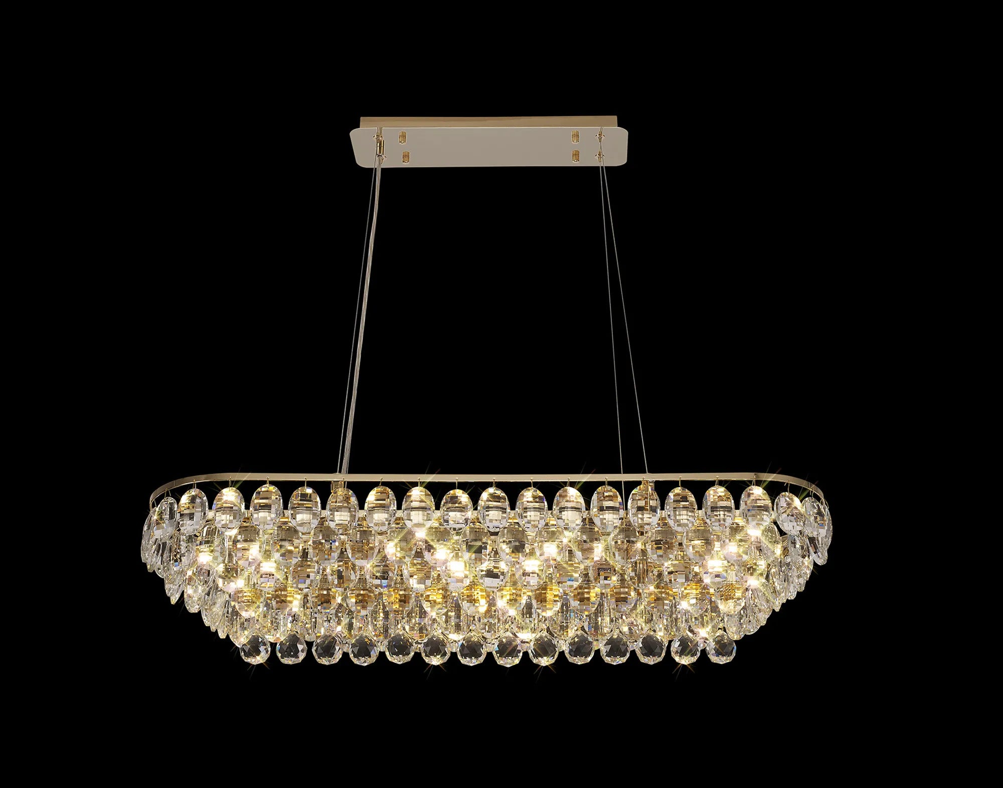 Consten Linear Pendant E14 LED Light Fixture - Modern Minimalist Hanging Light for Kitchen Island, Dining Room & Bedroom Lighting