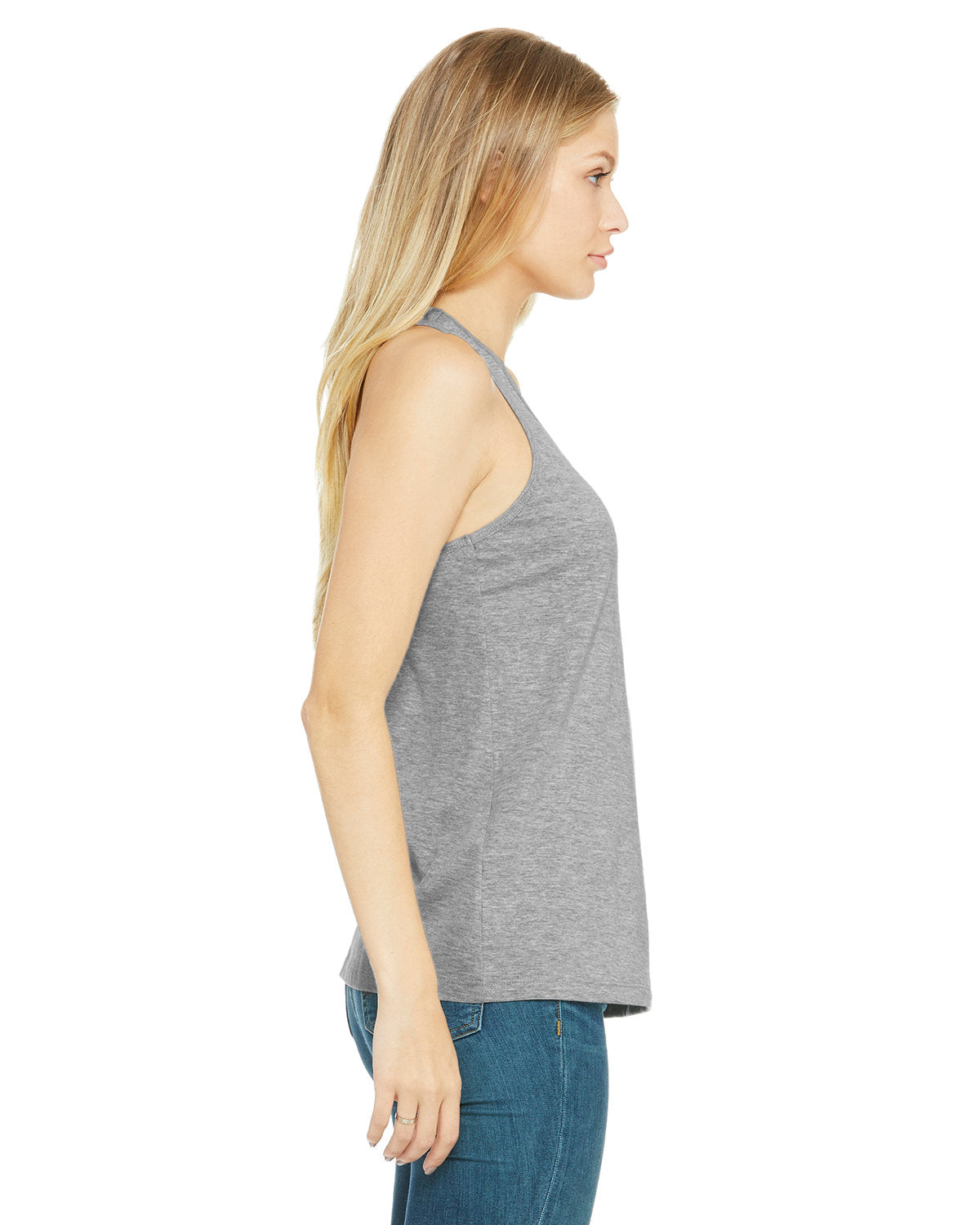 Bella + Canvas B6008 Women's Jersey Racerback Tank Top - Soft Comfortable Stretchy Fabric for Yoga, Gym & Summer Outfits