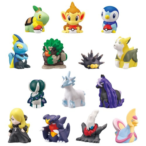 Bandai Pokemon Sinnoh & Galar Region 1-Inch Mini Action Figures - Collectible Kids Toys for Play, Display & Gifts (Set of 6) - Perfect for Birthday Presents, Party Favors & Anime Collections