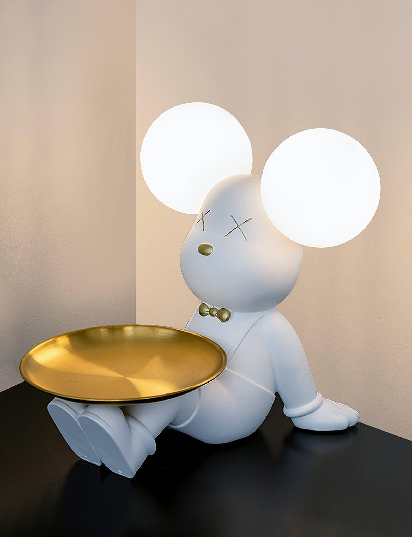 Violent Bear Tray Desk Lamp - Adjustable LED Reading Light with USB Charging Port for Study, Office & Bedroom - Perfect for Night Reading, Working & Home Decor