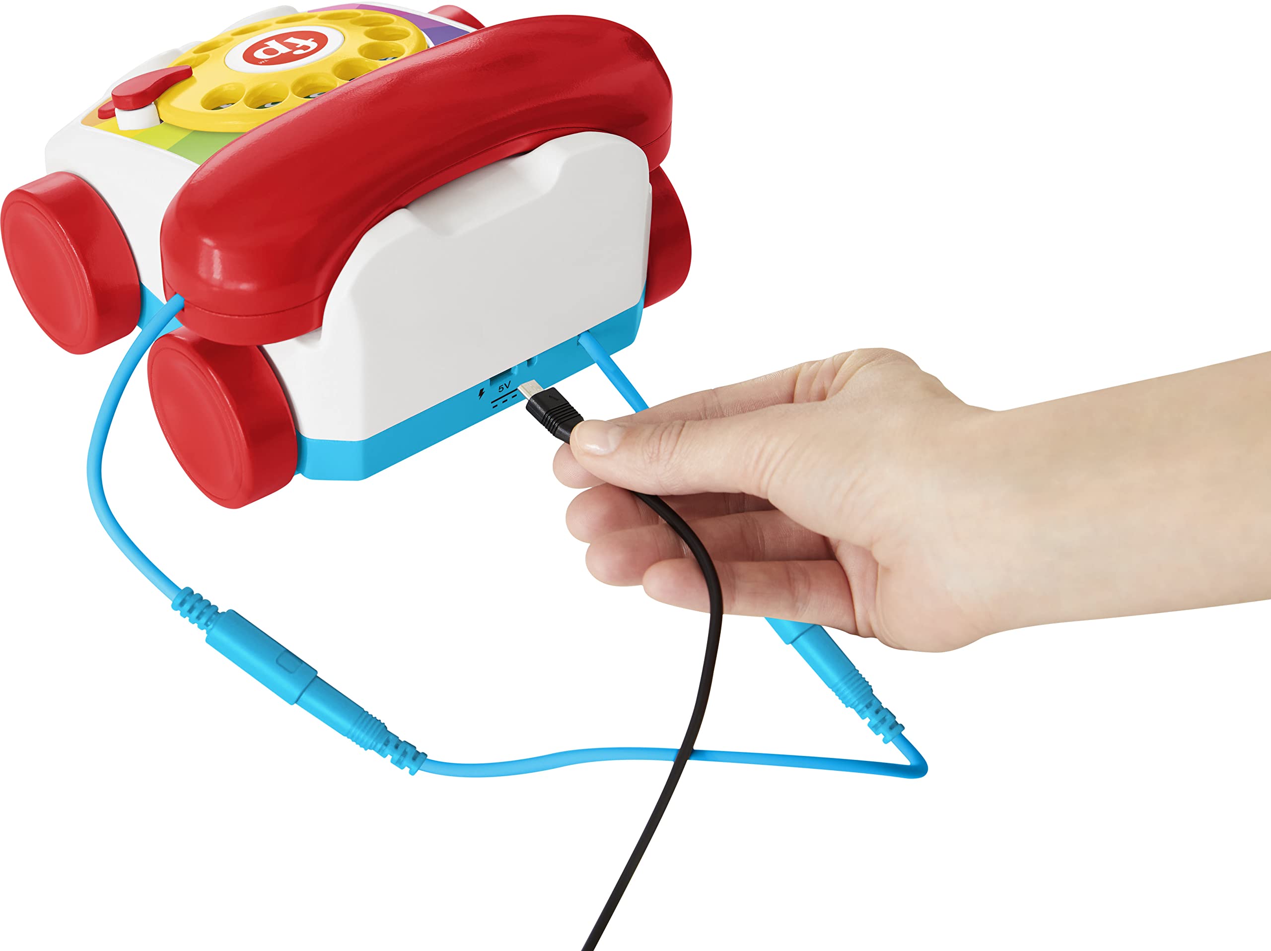 Fisher-Price Chatter Phone Retro Bluetooth Speaker - Nostalgic Wireless Speaker for Adults with Classic Rotary Dial Design | Perfect for Home Decor, Office Desk & Vintage-Themed Parties