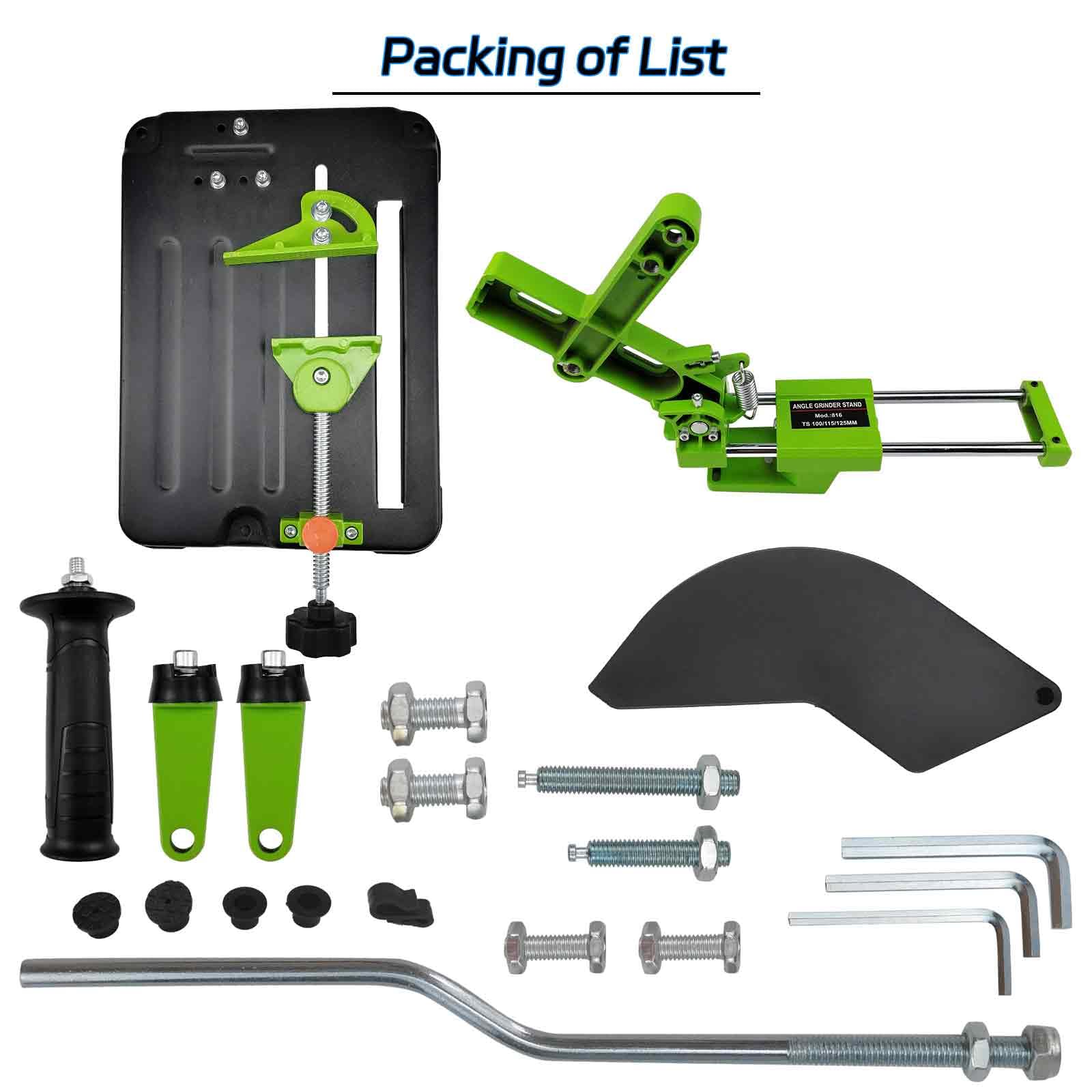 45 Degree Angle Grinder Holder Bracket with Slide Handle - Compatible with 100mm(4