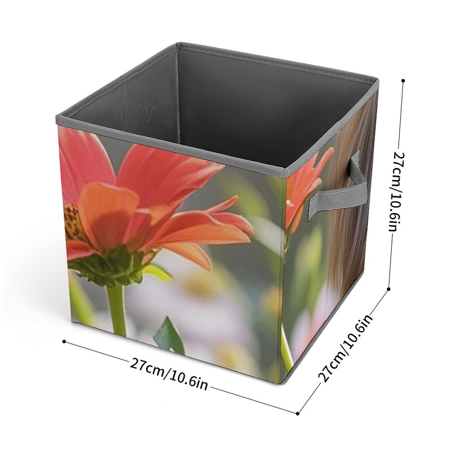 Large Collapsible Storage Bin with Handles - 10.6