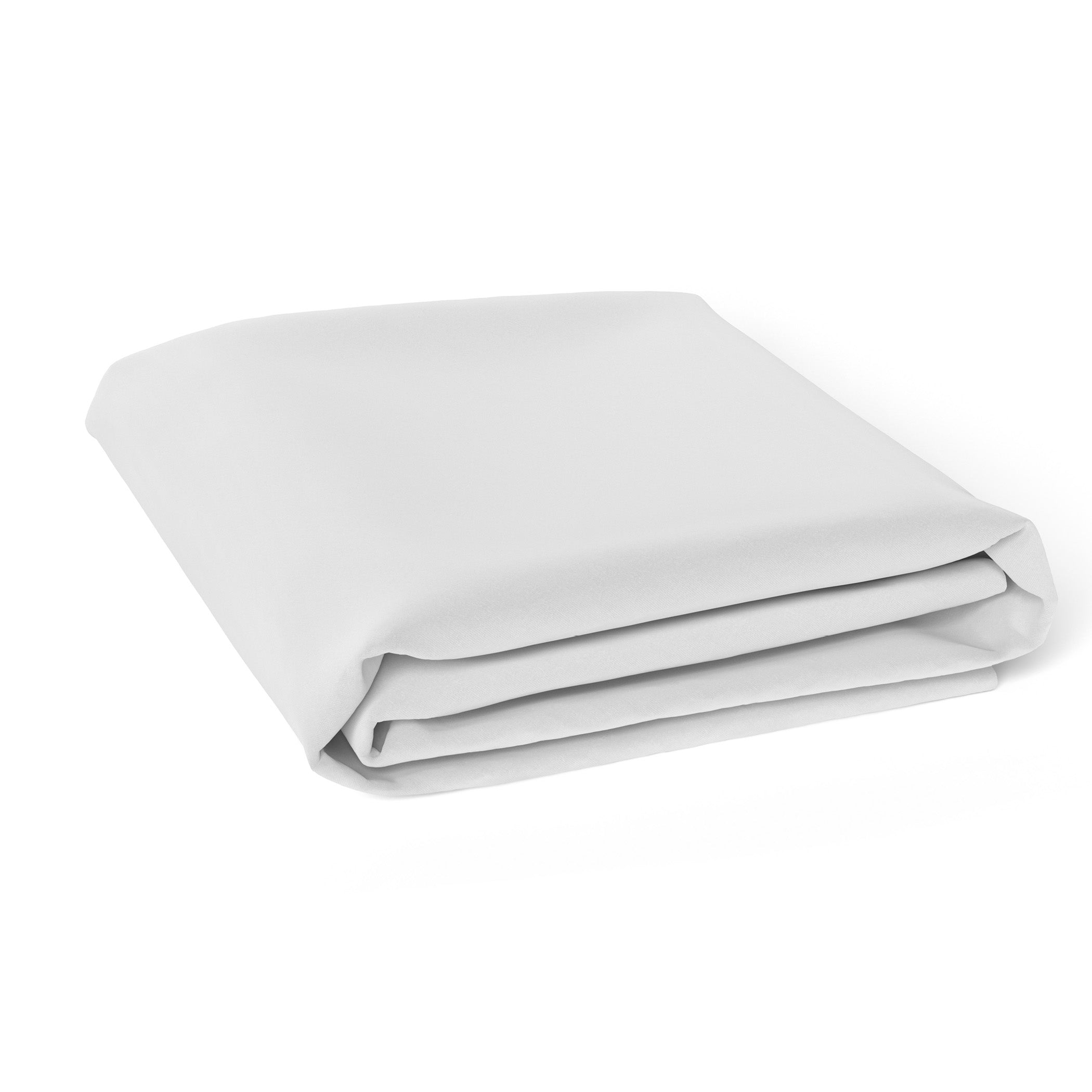 Organic Bamboo White Cot Fitted Sheet - Soft & Breathable Baby Crib Sheet for Newborn Nursery - Perfect for Daycare, Travel & Home Use