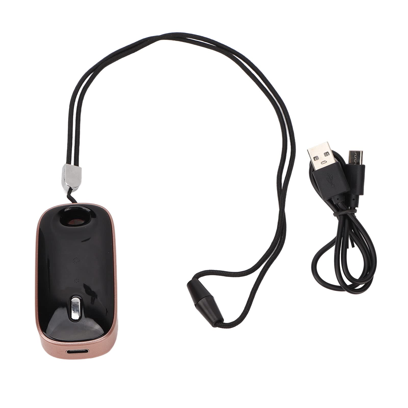 Rechargeable Mini Wearable Air Purifier Necklace - Portable Low Noise Negative Ion Air Cleaner for Adults & Kids - Perfect for Travel, Running, Fitness & Home Use (2 Pack)