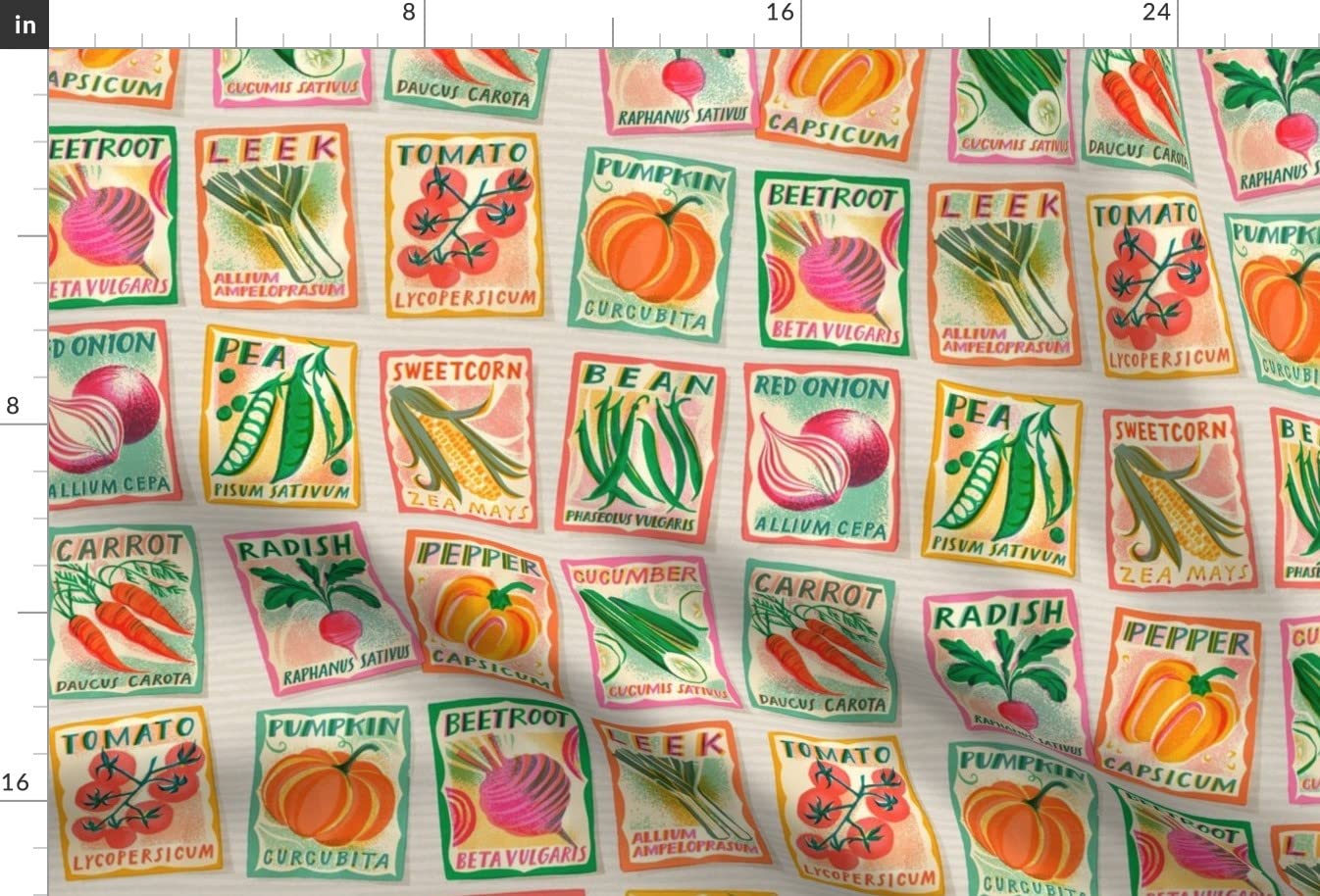 Vegetable Print Velvet Fabric - Spoonflower Upholstery & Home Decor for Gardening Enthusiasts