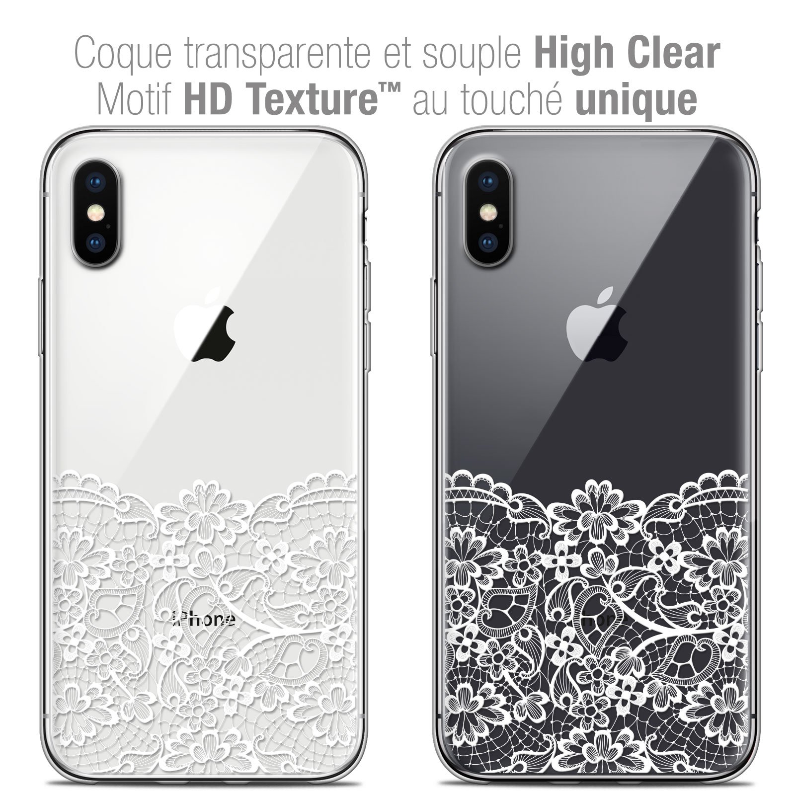 Premium Shockproof Case for Apple iPhone Xs/X (5.8 Inch) with Spring Lace Stockings - Perfect for Everyday Protection & Fashionable Accessorizing