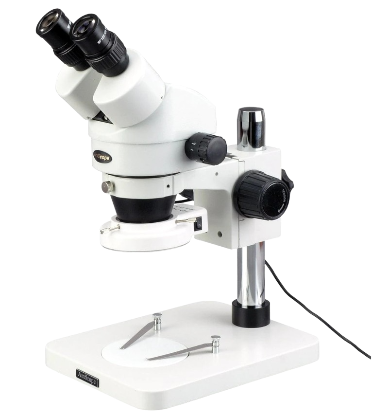 Amscope SM-1BSX 64S 3.5X-45X Zoom Stereo Microscope with 64 LED Light - Ideal for Inspection, Dissecting, Jewelry Making, and Electronics Repair