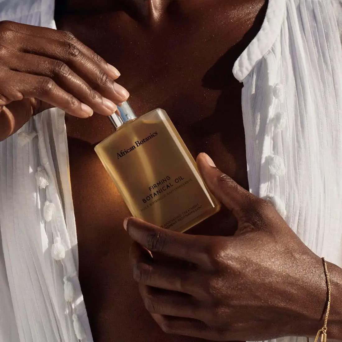African Botanics Firming Botanical Face Oil - 100ml / 3.38 fl.oz - Anti-Aging & Hydrating Treatment for Dry Skin - Perfect for Nighttime Skincare Routine & Facial Massage