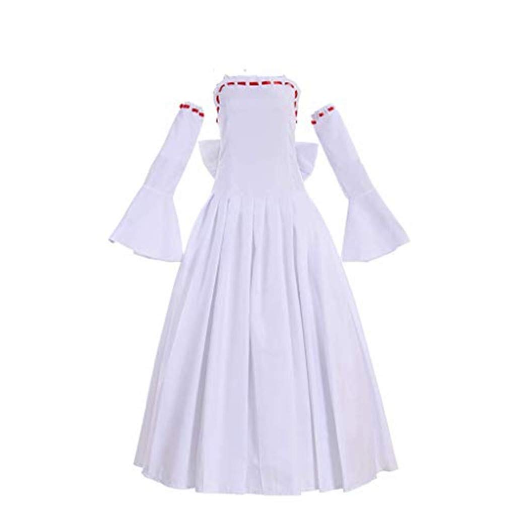 Elaine Cosplay Costume from The Seven Deadly Sins | Women's White Ball Gown Dress for Anime Convention, Halloween & Cosplay Events