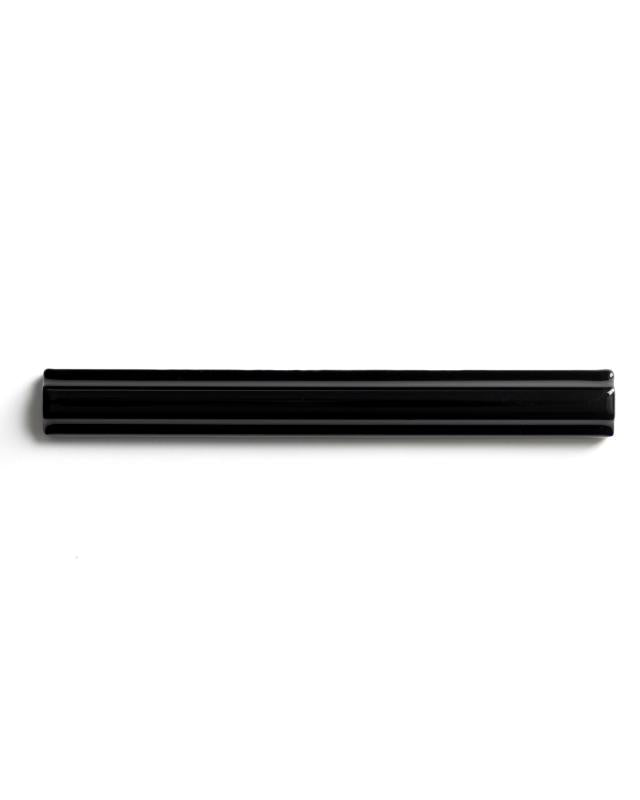 Kakel Victoria Symmetrical Decor Strip 1.7 x 15 cm Black - Perfect for Kitchen Backsplash, Bathroom Tile Accents & Home Renovation Projects