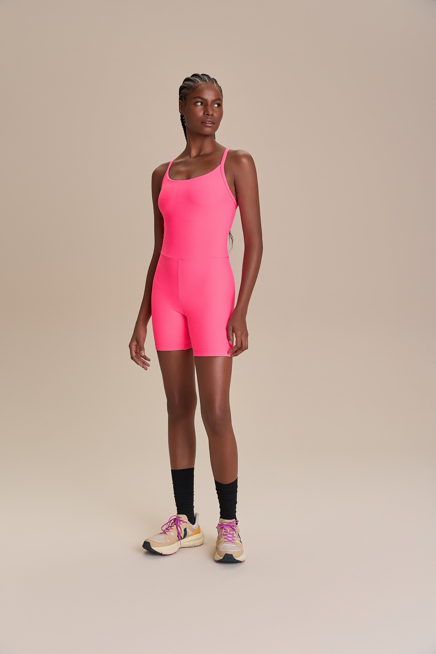 Women's Racerback Shorts Romper - Comfortable Stretchy Jumpsuit for Summer, Workout & Casual Wear | Perfect for Gym, Yoga, Running & Lounge