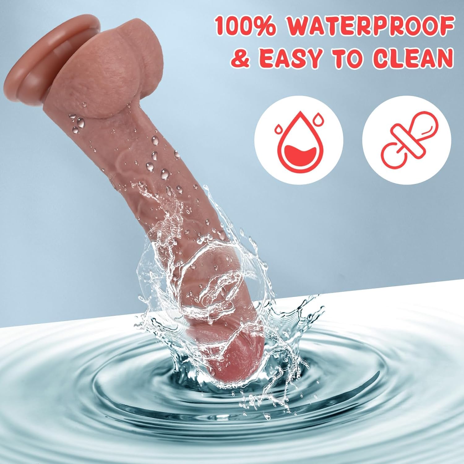 7.8 Inch Realistic Silicone Dildo - Body-Safe Adult Toy for Women & Couples with Strong Suction Cup | G-Spot, Clitoral & Anal Stimulation | Perfect for Solo Play, Couples Fun & BDSM Exploration