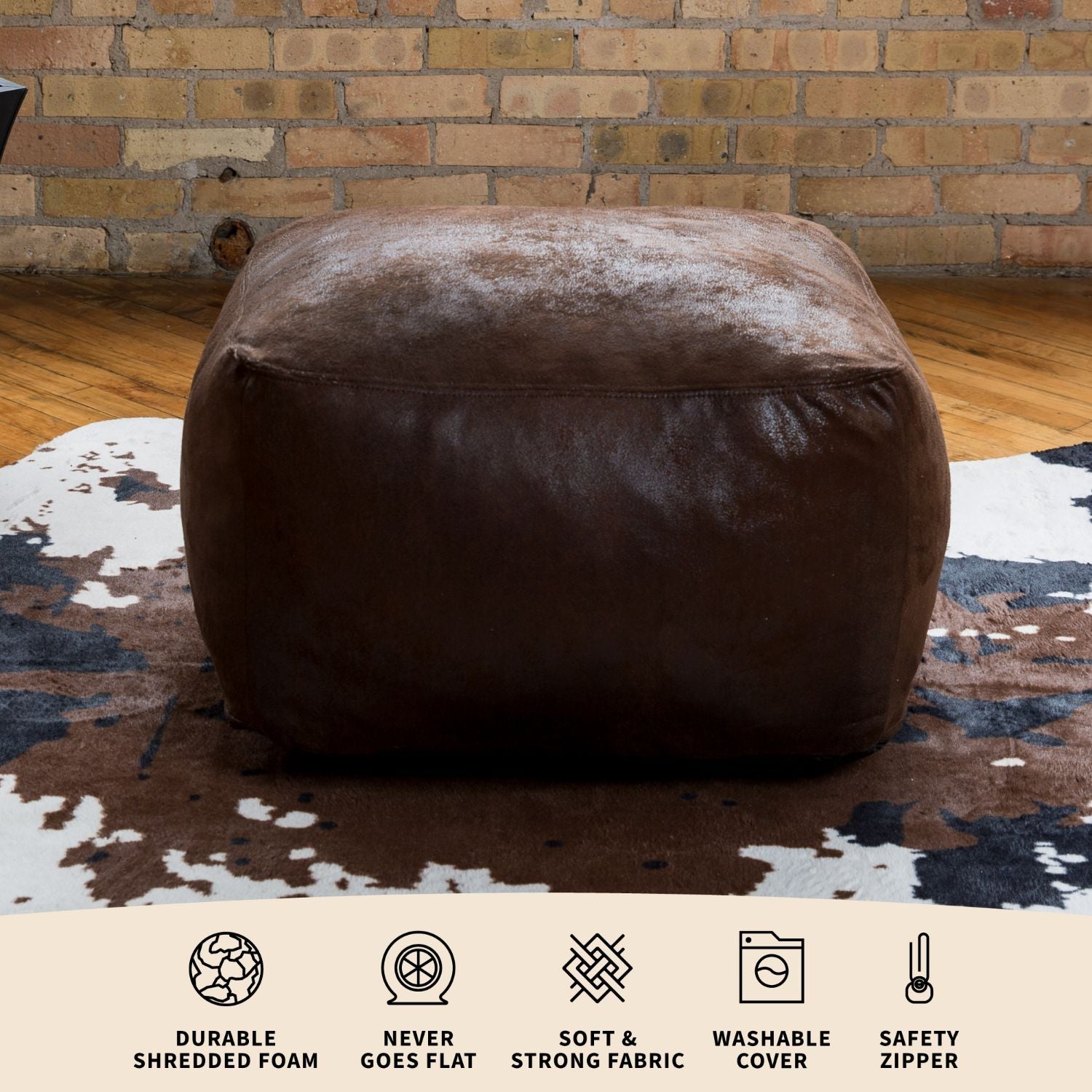 Nestle Loveseat Ottoman - Comfortable Small Sofa with Storage for Living Room, Bedroom, and Office - Perfect for Relaxing, Reading, and Extra Seating