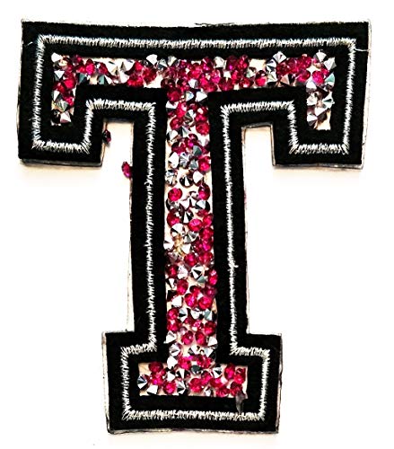 Pink Crystal Letter T