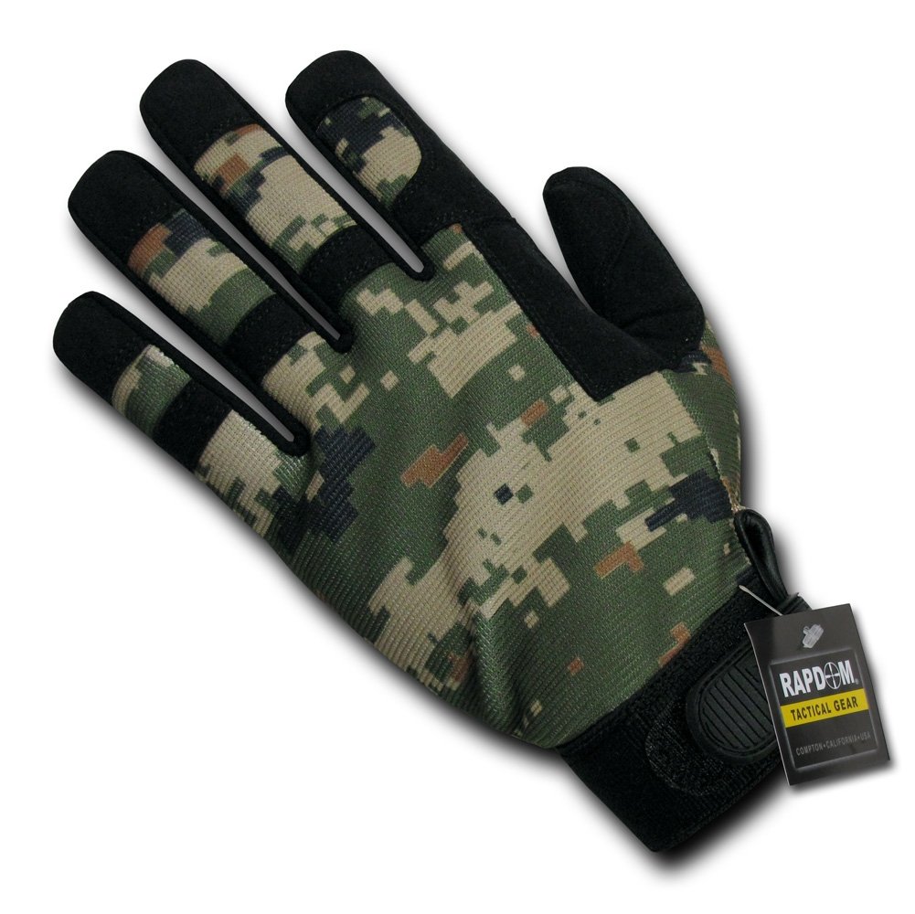 Rapdom Tactical Digital Camo Gloves - Military Grade Shooting Gloves for Hunting, Airsoft & Outdoor Activities | Touchscreen Compatible & Breathable Design