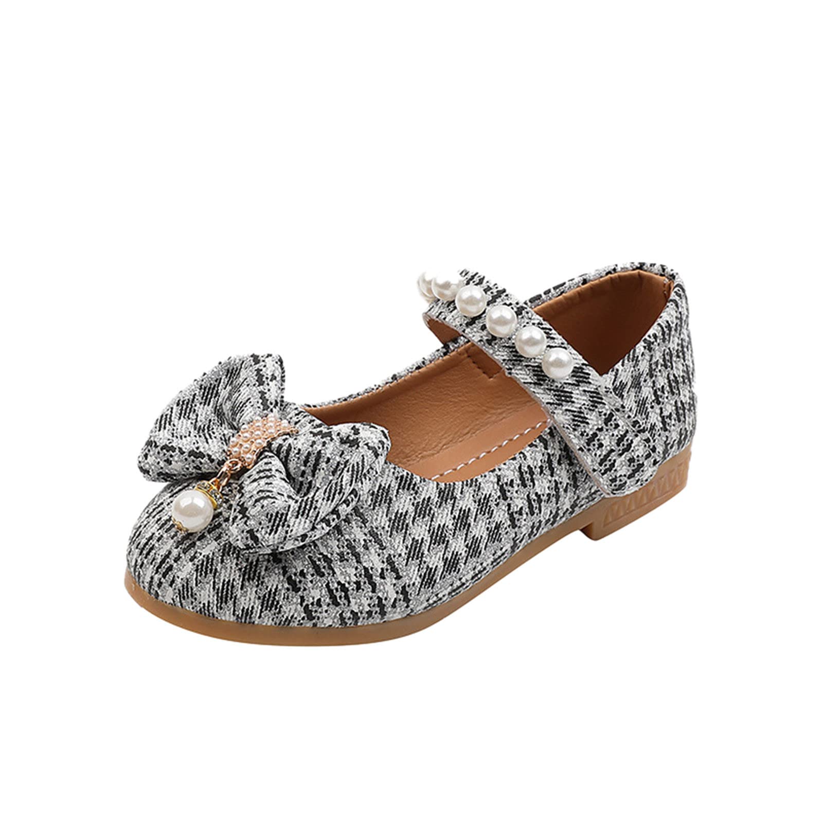 Kelon Princess Sandals with Bow for Girls - White Party Shoes