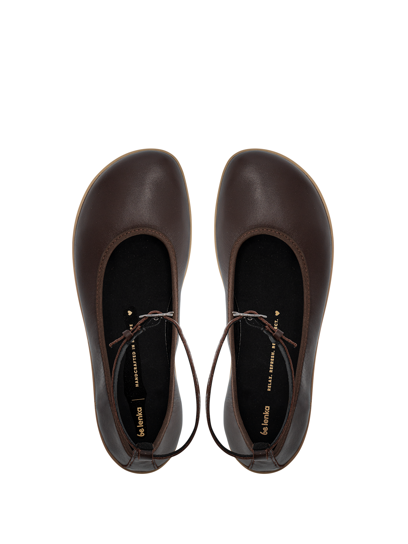 Ballet Flats Be Lenka Florence - Dark Brown Women's Comfortable Slip-On Shoes for Work, Travel & Everyday Wear