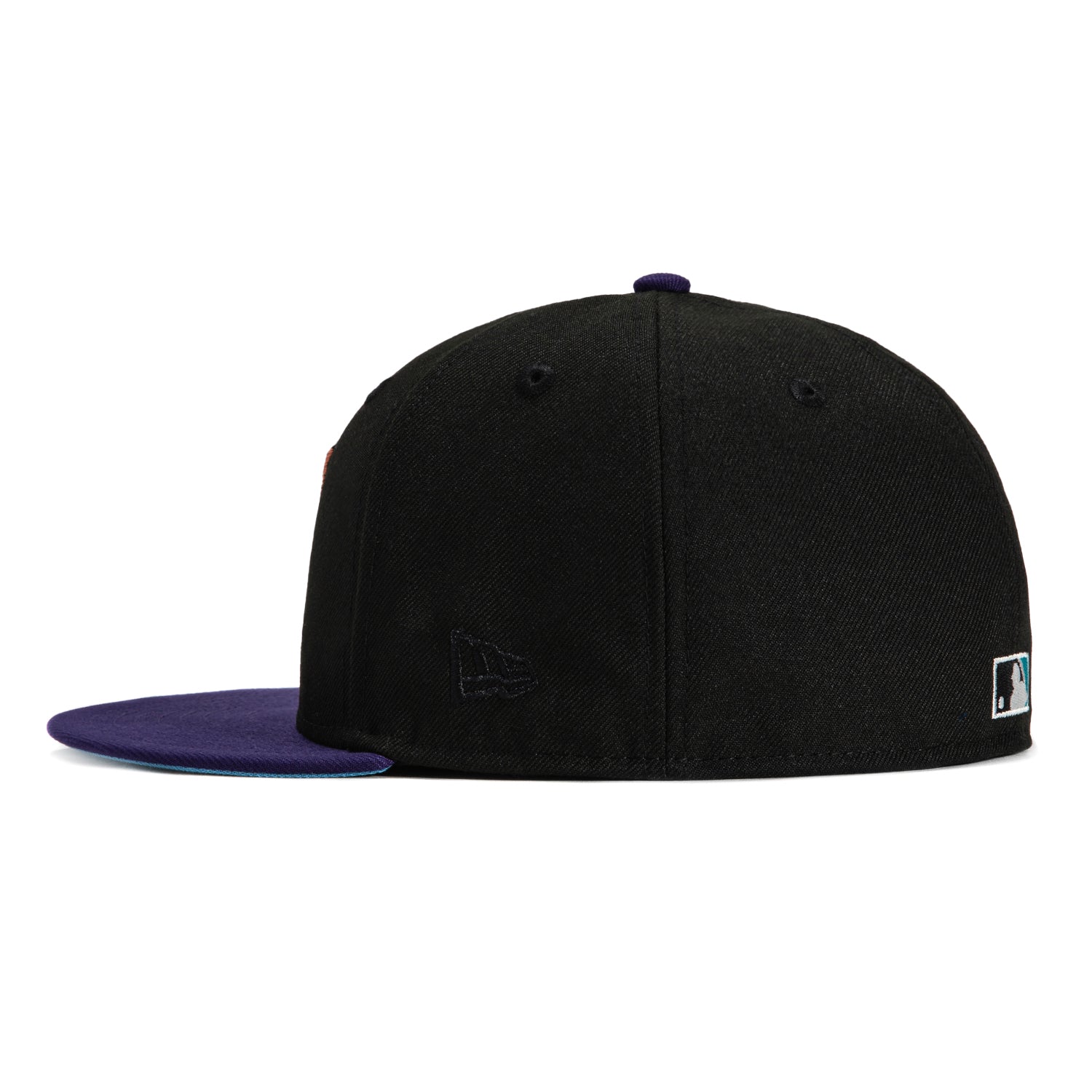 New Era 59Fifty Arizona Diamondbacks Chase Field Patch Snapback Hat - Black & Purple MLB Baseball Cap for Men & Women - Perfect for Games, Collecting & Streetwear Fashion