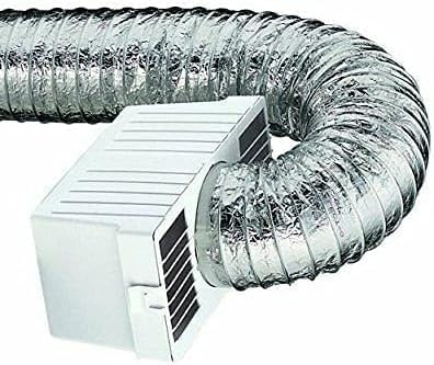 Dryer Vent Lint Trap Kit with Bucket & Water for Indoor Use - Flexible Metallic Duct for Non-Gas Dryers | Prevent Lint Buildup & Improve Airflow in Laundry Rooms