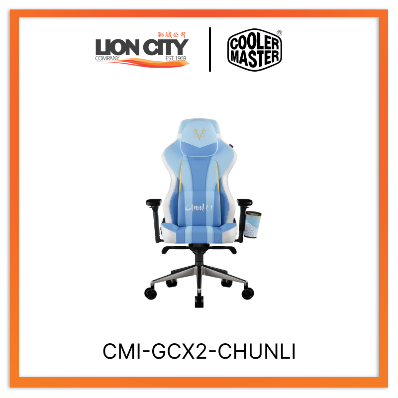 Cooler Master CMI GCX2 CHUNLI CM Caliber X2 Gaming Chair - Street Fighter 6 Chun-Li Edition - Ergonomic Racing Style Chair for PC & Console Gaming, Home Office, and Esports