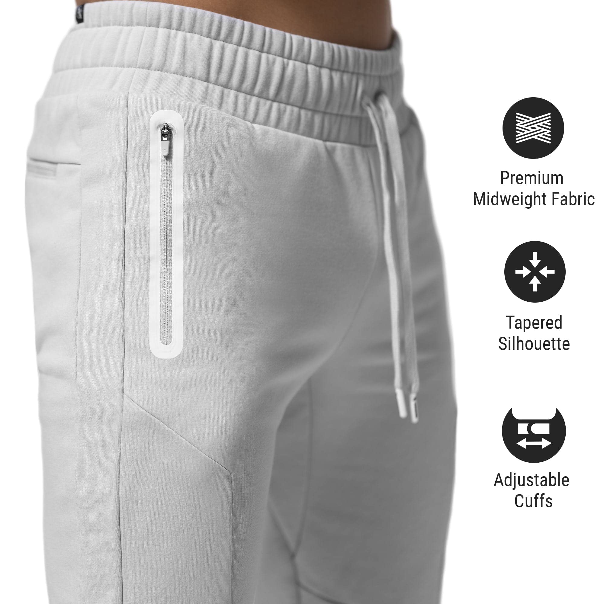 Hayabusa Men's Athletic Jogger Pants - Lightweight Training Sweatpants for Gym, Running & Casual Wear - Moisture Wicking & Stretch Fit Workout Pants