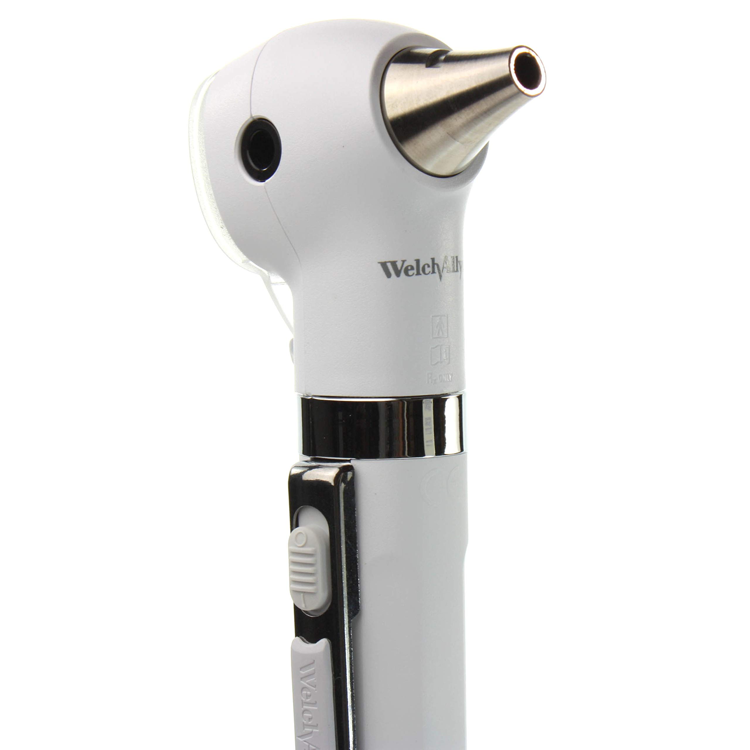 WelchAllyn Pocket LED Fiber-Optic Otoscope with AA Battery Handle - Professional Portable Ear Scope for Home & Clinical Use - Perfect for Doctors, Nurses, and Parents Checking Ear Health