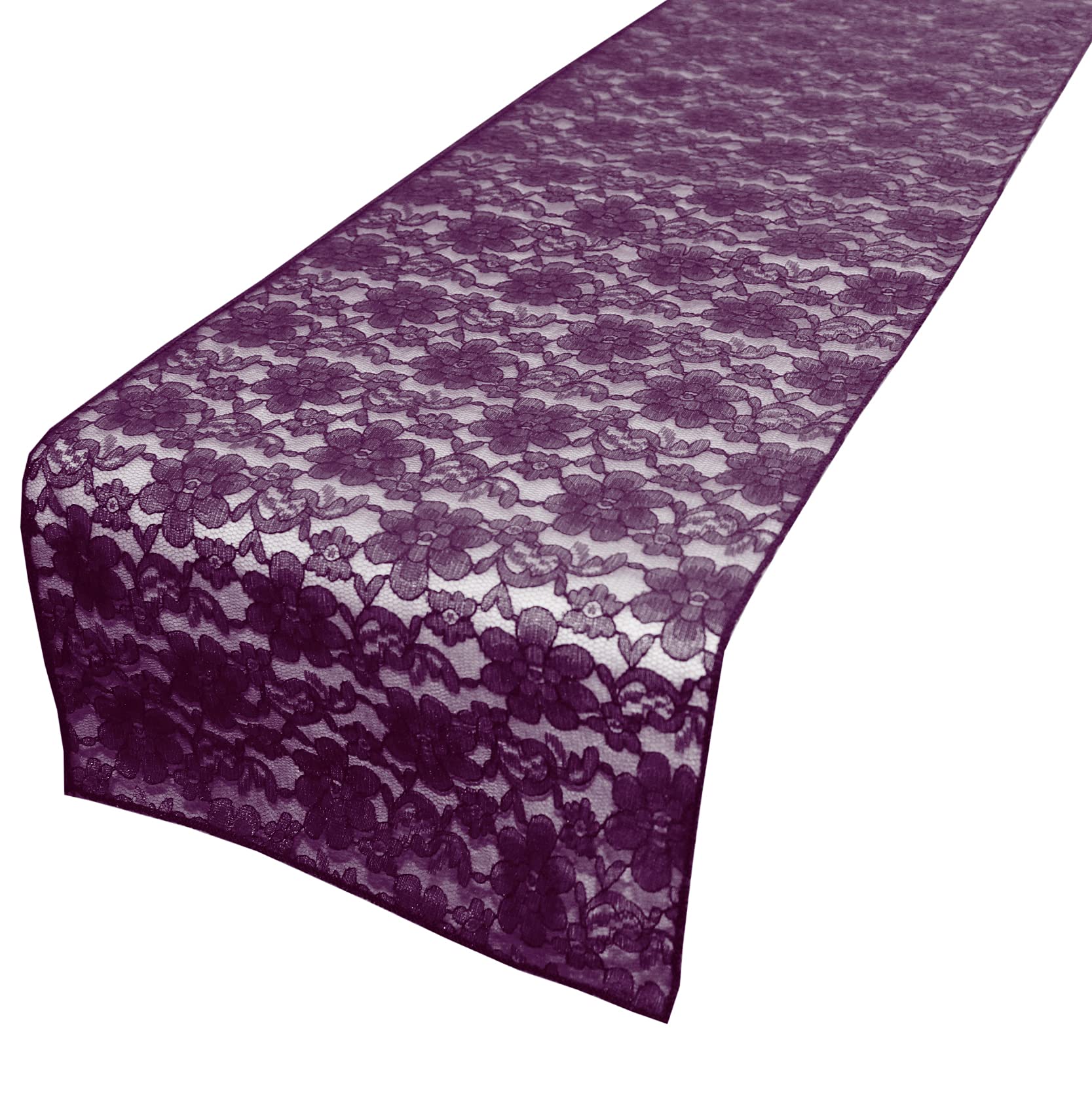 Elegant Floral Lace Table Runner - 12