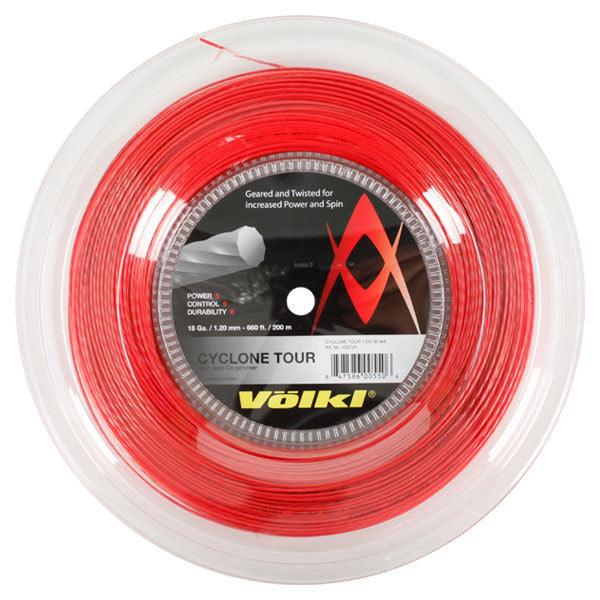 Cyclone Tour 18G/1.20MM Red Tennis String for Tennis Rackets - Perfect for Competitive Play & Training Sessions