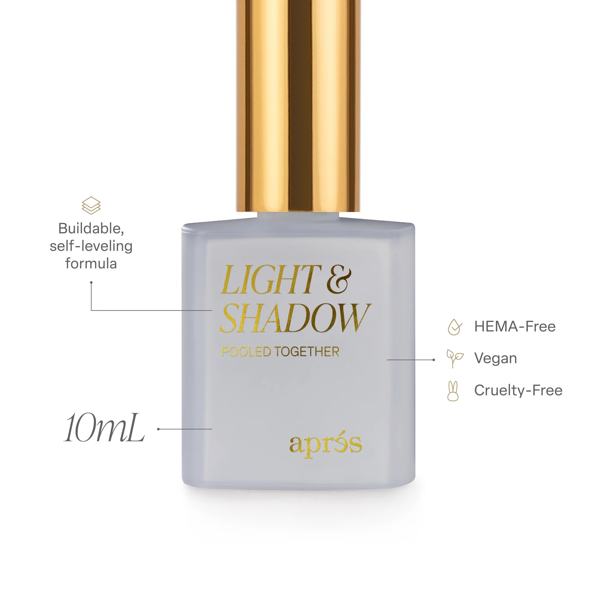 Apres Light & Shadow Sheer Gel Couleur 605 Unspoken Feel - Long-Lasting Nail Polish for Natural & Elegant Look - Perfect for Weddings, Parties & Everyday Wear