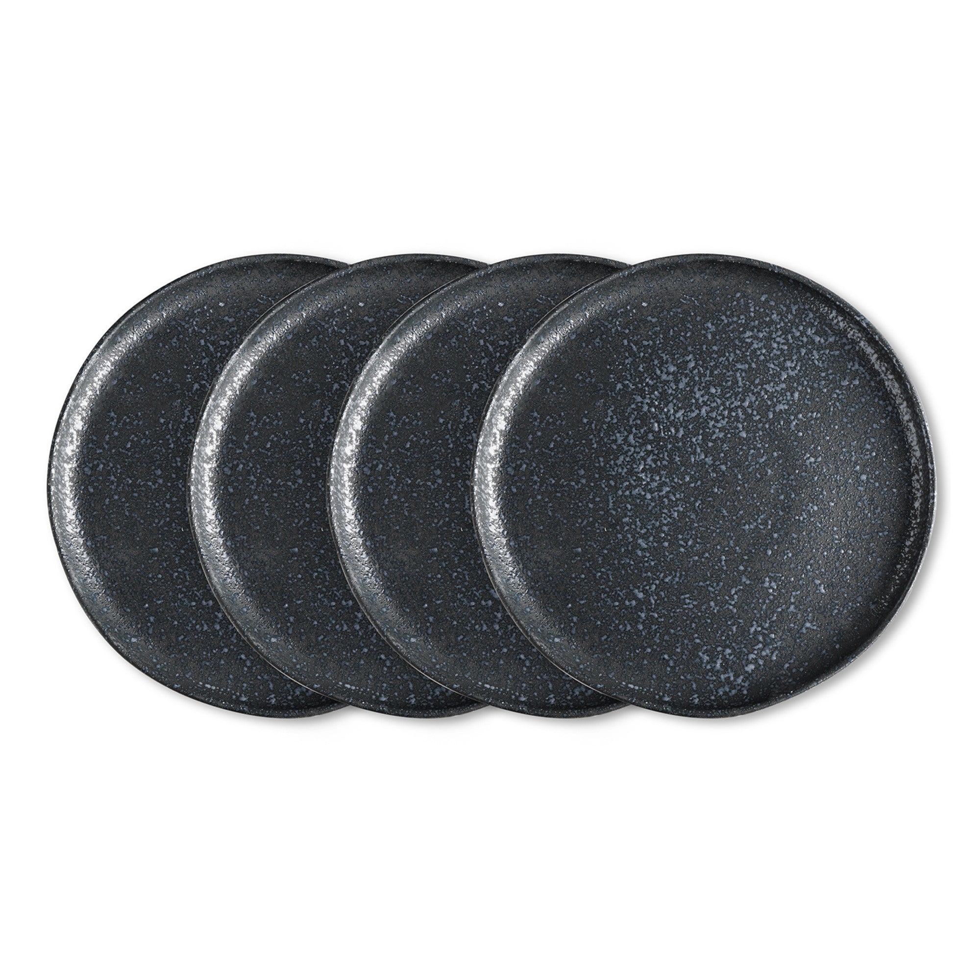 Tom Stoneware Salad Plate - Black & White Reflection Design - Perfect for Dinner Parties, Picnics & Everyday Use