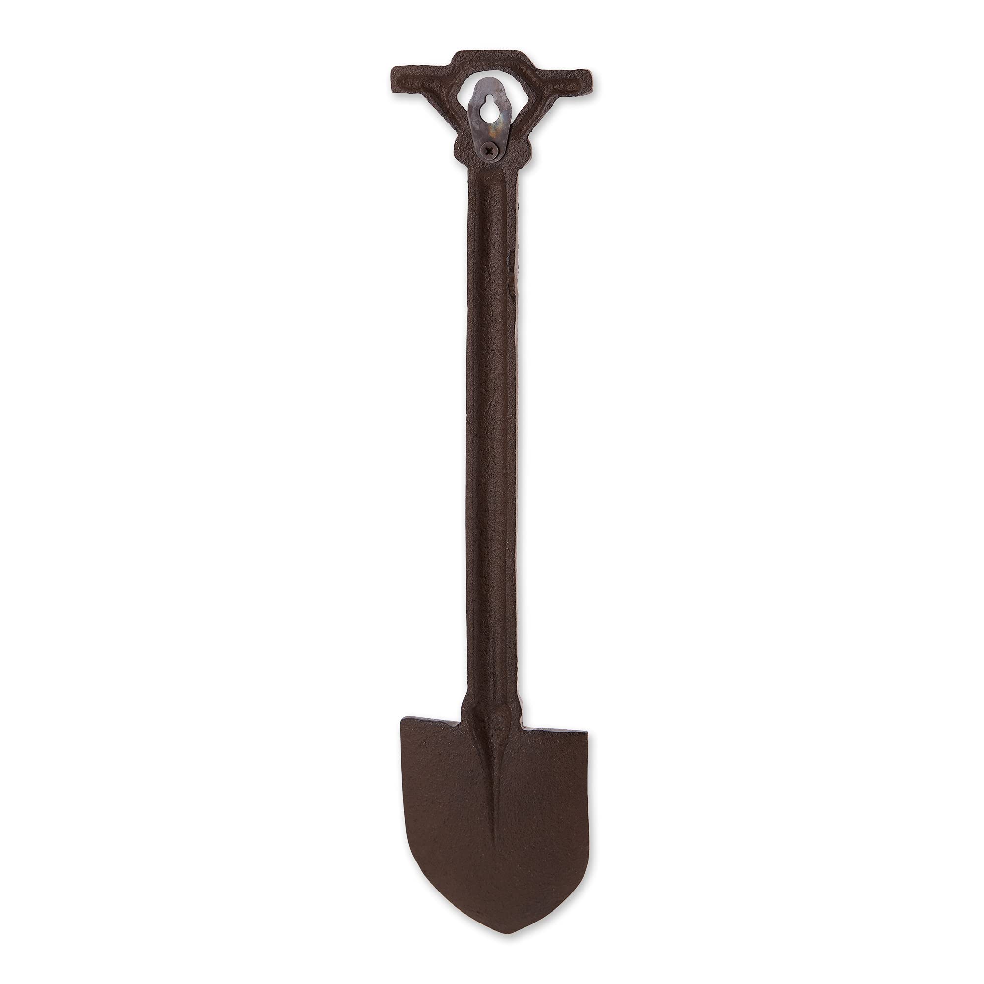 Premium Cast Iron Garden Shovel with Thermometer - 2.91x13.31 Inch - Heavy Duty Gardening Tool for Planting, Digging & Soil Temperature Measurement - Perfect for Outdoor Gardening, Landscaping & Farm Use