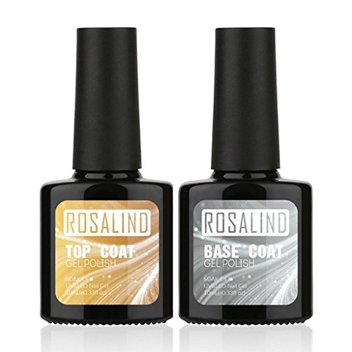 Premium 2-Piece UV Diamond Nail Gel Kit - Base Coat & Top Coat with Nail Primer & Cuticle Oil - Professional Nail Art Supplies (Multicolor) - Perfect for Salon, Home Manicures & DIY Nail Designs